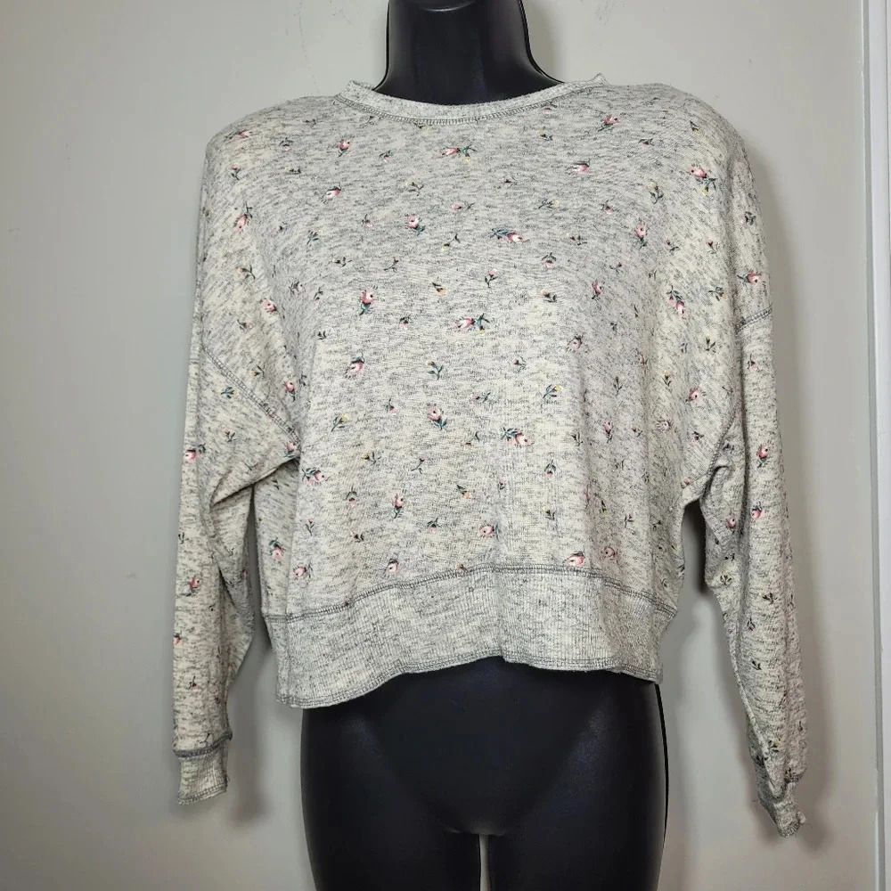 Vintage Carole Little Petites for Saint-Tropez West Floral Sweater sz S
